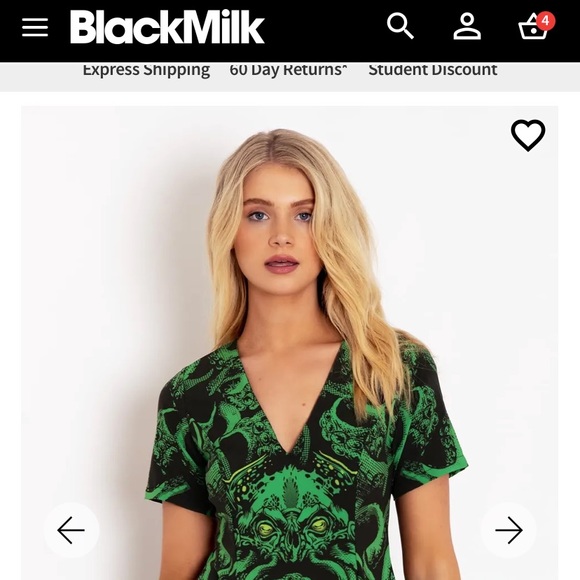 Blackmilk “CTHULHU EVIL V DRESS” SIZE MEDIUM M NWT H P LOVECRAFT - Picture 2 of 16